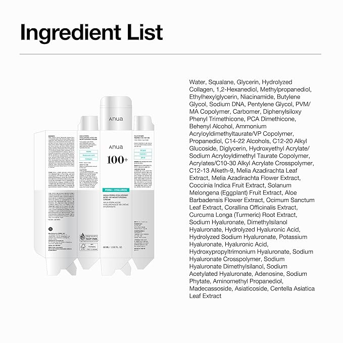 Anua PDRN Hyaluronic Acid 100 Moisturizing Cream, Lightweight, Non-Greasy - Image 11