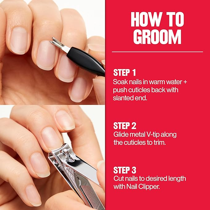 Revlon Cuticle Trimmer With Cap, High Precision V-Tip and Comfortable Grip - Image 6