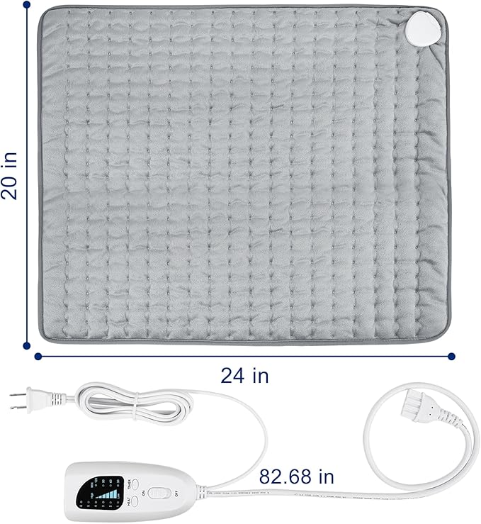 24"x20" Electric Heating pad for Back Neck Shoulder Knee Arms Legs- Electric - Image 5