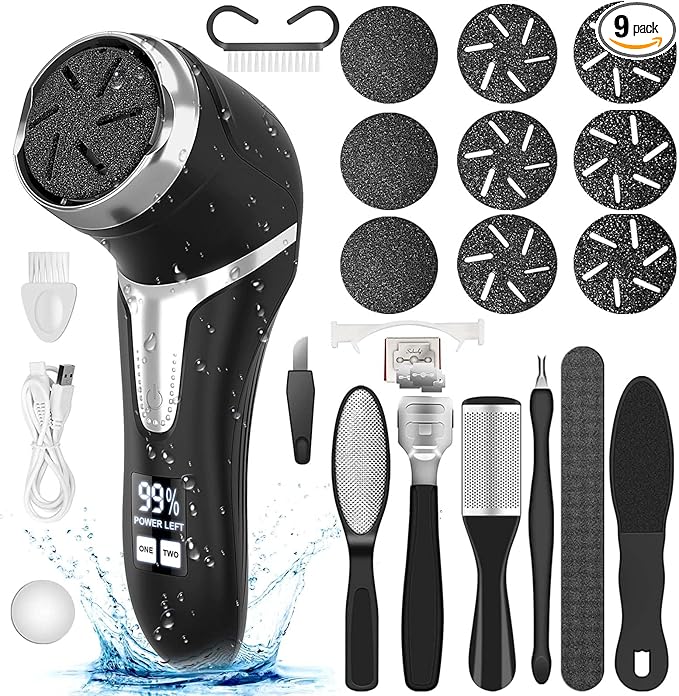 Electric Callus Remover for Feet, Portable Pedicure Kit Foot File Callus Remover by Hoxida