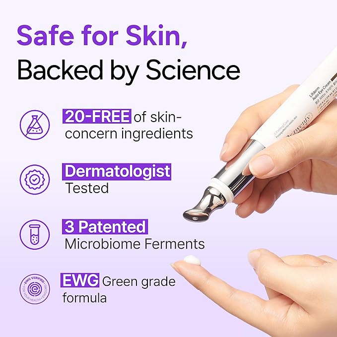 Lifderm Eye Cream with Collagen & Vibrating Device - Image 8