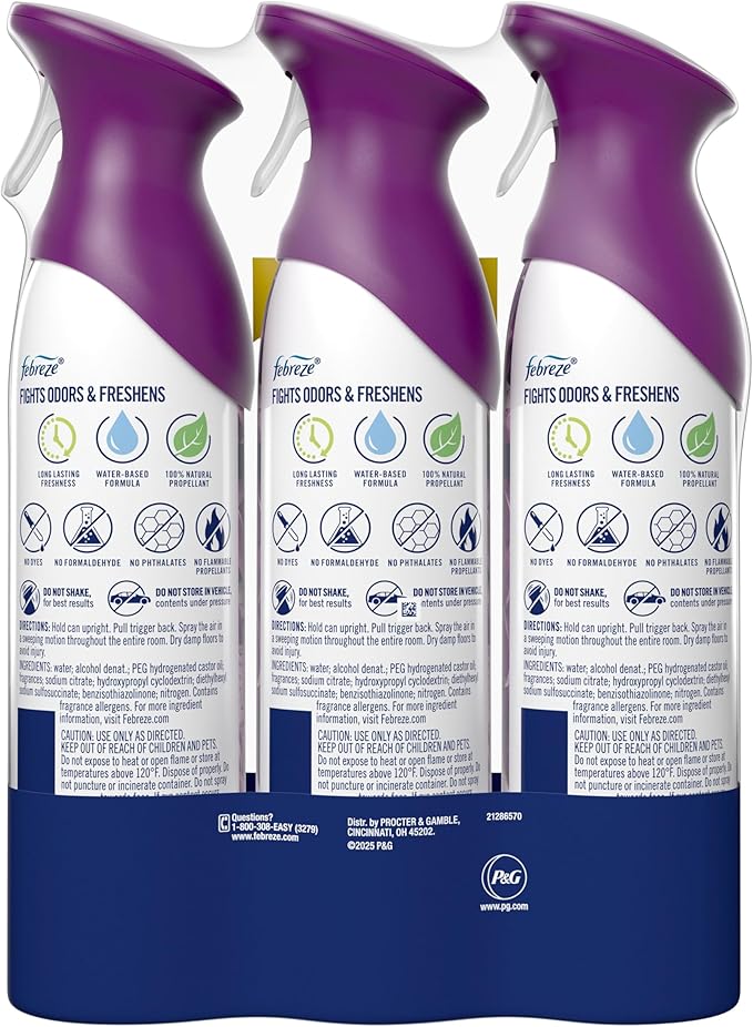 Febreze Air Mist, Air Freshener Spray, Odor Fighting Room Spray, Deodorizer - Image 13