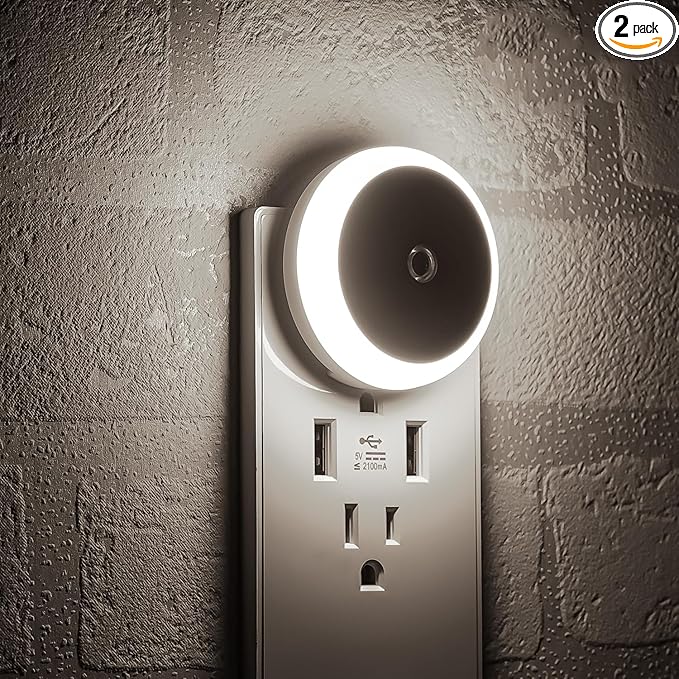 myCozyLite LED Night Light Plug in, Dusk to Dawn Sensor, Auto Dim, Energy Saving by myCozyLite