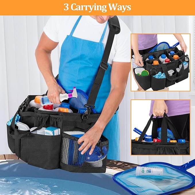 LoDrid Hot Tub Chemical Storage Bag, Pool Chemical Organizer - Image 5