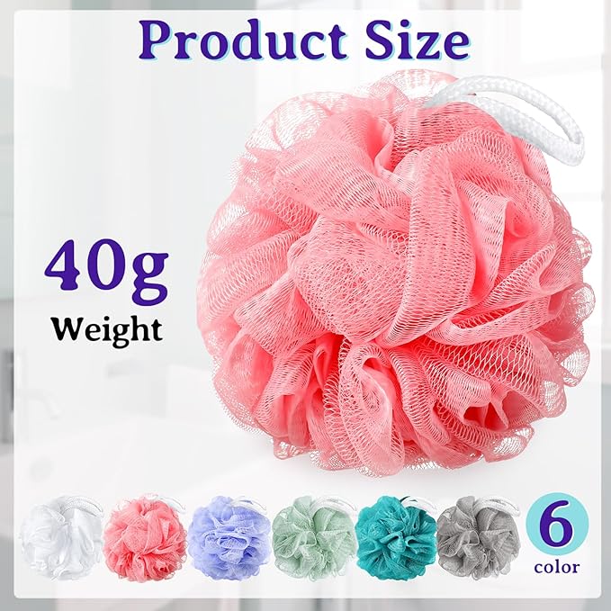 Umigy 36 Pcs Bath Sponge Shower 40g Loofahs Bulk Bath Luffas Exfoliating Body - Image 3