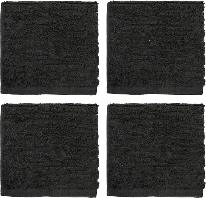 SKL Home CloudSoft 100% Cotton Luxury 4-Piece Washcloth Set, 520 GSM, Ultra - Image 2
