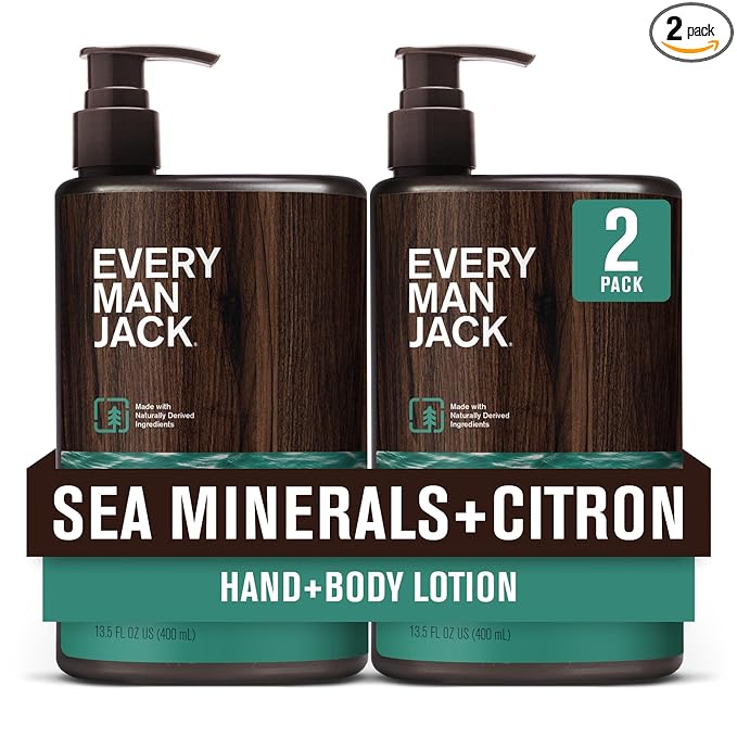 Every Man Jack Mens Sea Minerals + Citron Hand & Body Lotion by EveryManJack