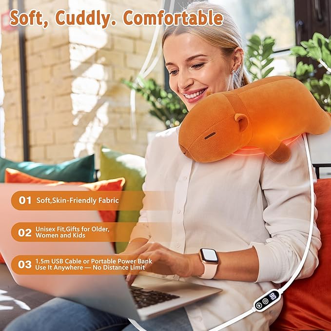 Electric Heating Pad for Cramps & Menstrual Pain Relief, USB Powered Portable - Image 8