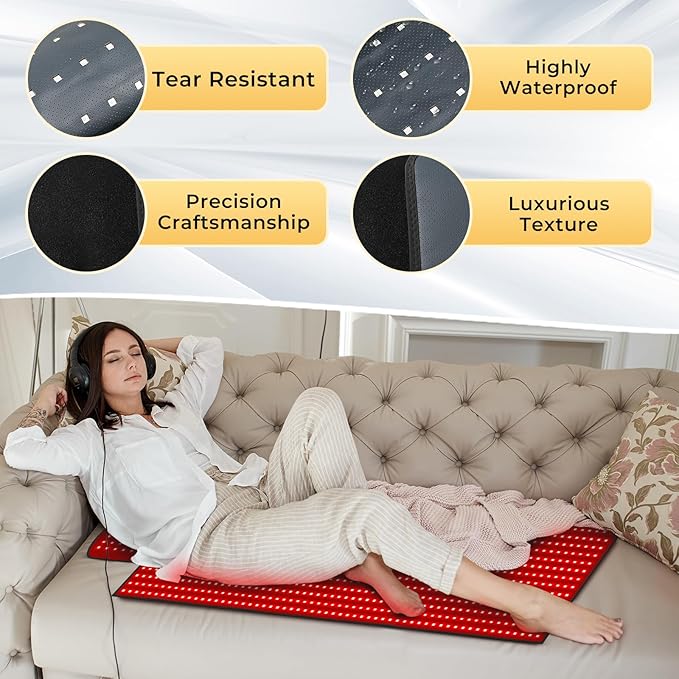 LITDUCK Body Red Light Therapy Mat, Eligible Red Light Therapy Blanket - Image 7