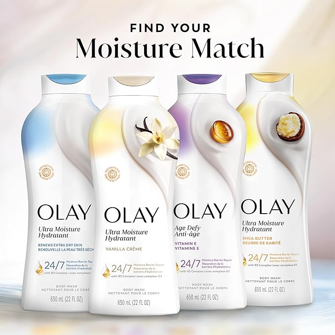 Olay Body Wash for Women, Ultra Moisture, 24/7 Moisture Barrier Repair - Image 9