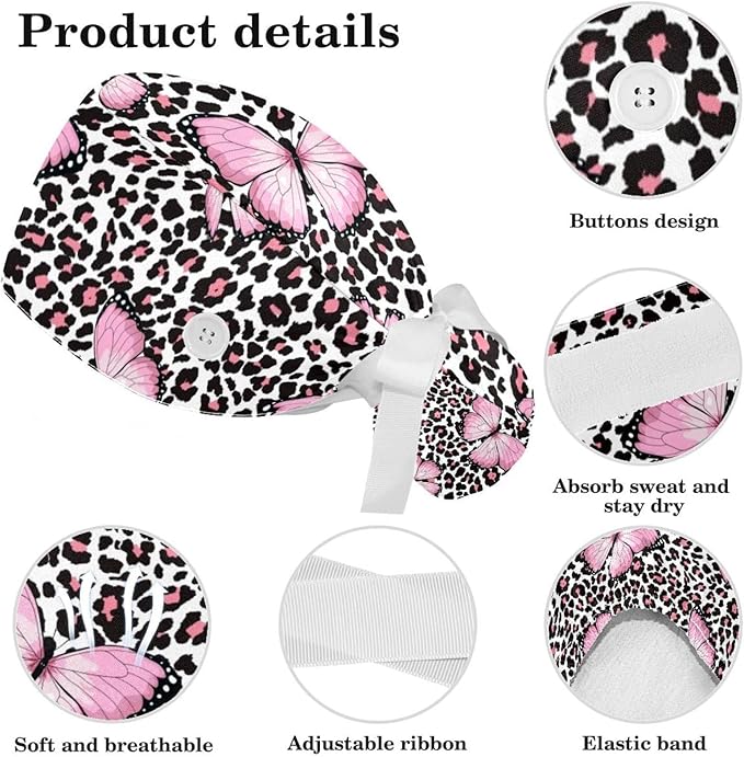 Women's Working Caps with Scrunchies Tarot Pattern Background Lace-Up Hat - Image 4