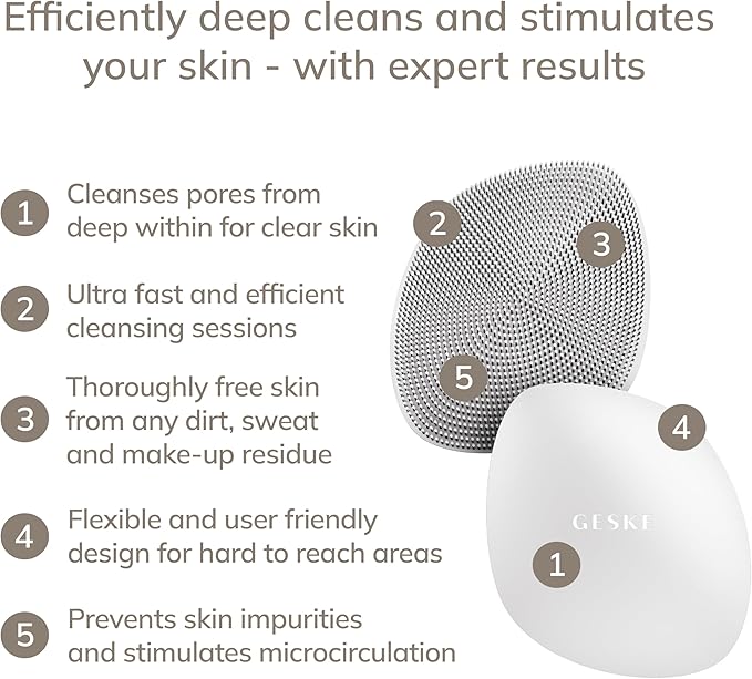 GESKE SmartAppGuided™ Facial Brush | 4 in 1 | Professional Facial Cleansing - Image 2