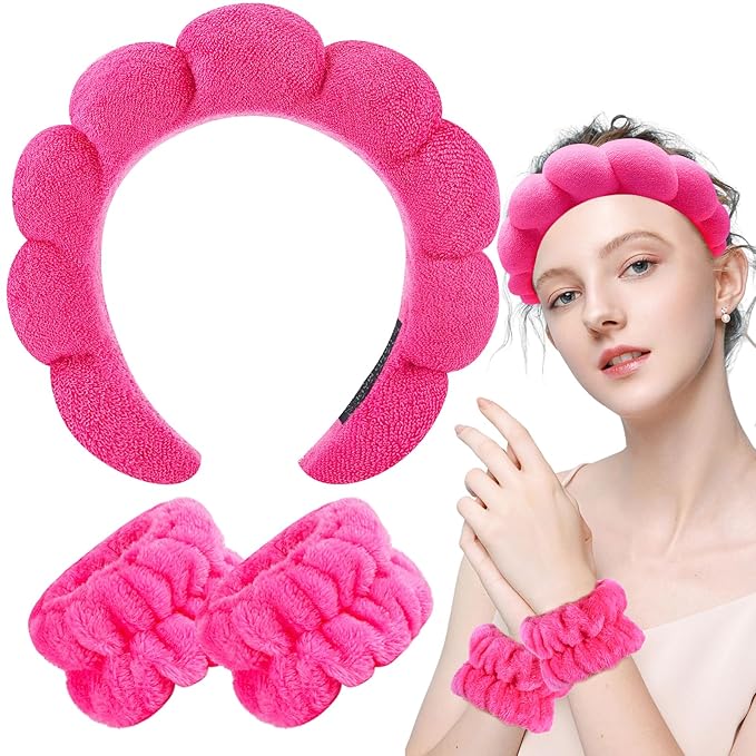 Zkptops Spa Headband for Women Sponge Makeup Skincare Headband Washing Face - Image 8