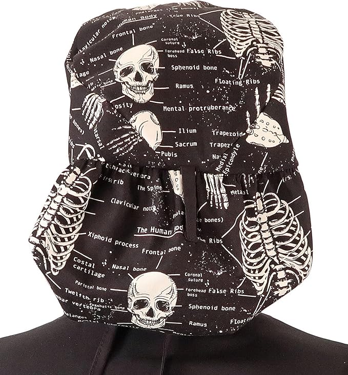 Sparkling EARTH Big Hair Ponytail Classic Surgical Style Scrub Working Cap - Image 4