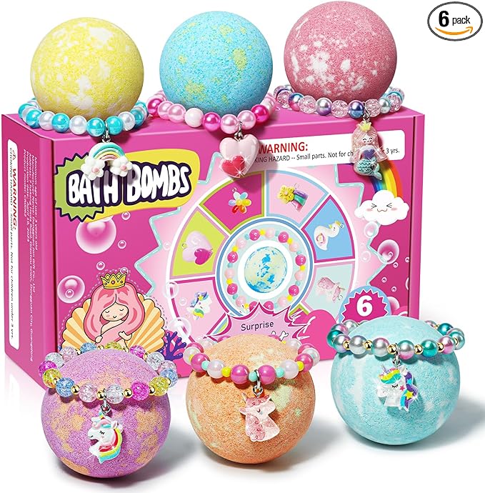 Unicorn Bath Bombs for Kids Girls by sanyi