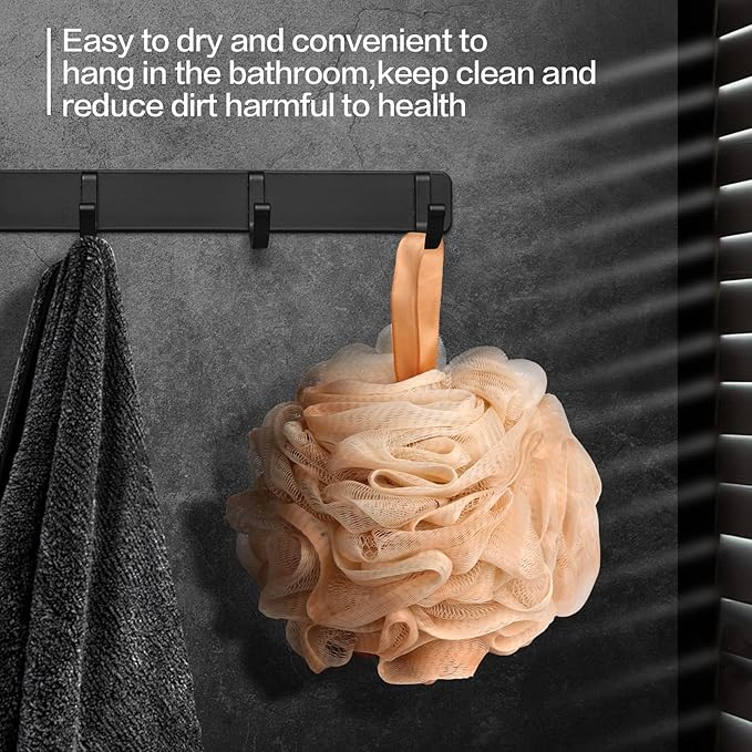 Fishent Loofahs Bath Sponge, 4 Pack 70g Soft Mesh Pouf Shower Puffs Loofa - Image 3