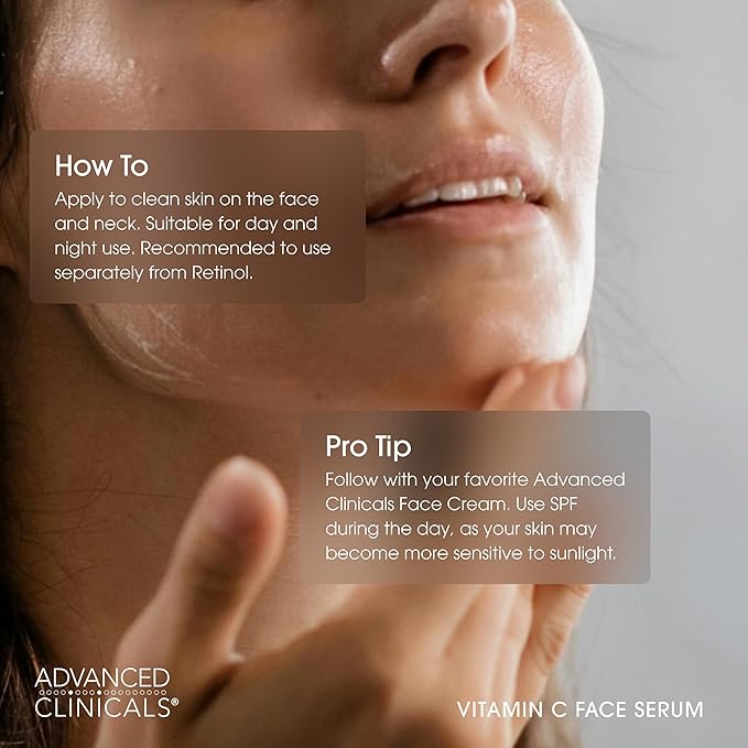 Advanced Clinicals Brightening Vitamin C Serum - Image 5
