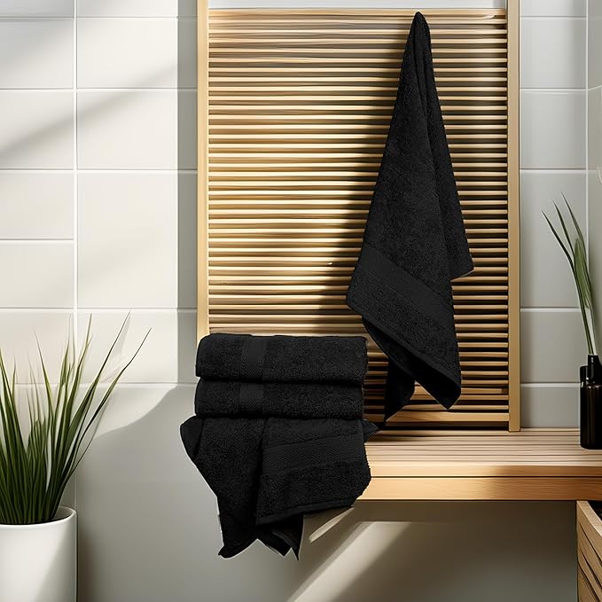 Commercial Bulk Pack of 12 Large Bath Towels – 100% Cotton Terry 24" x 50" – - Image 6
