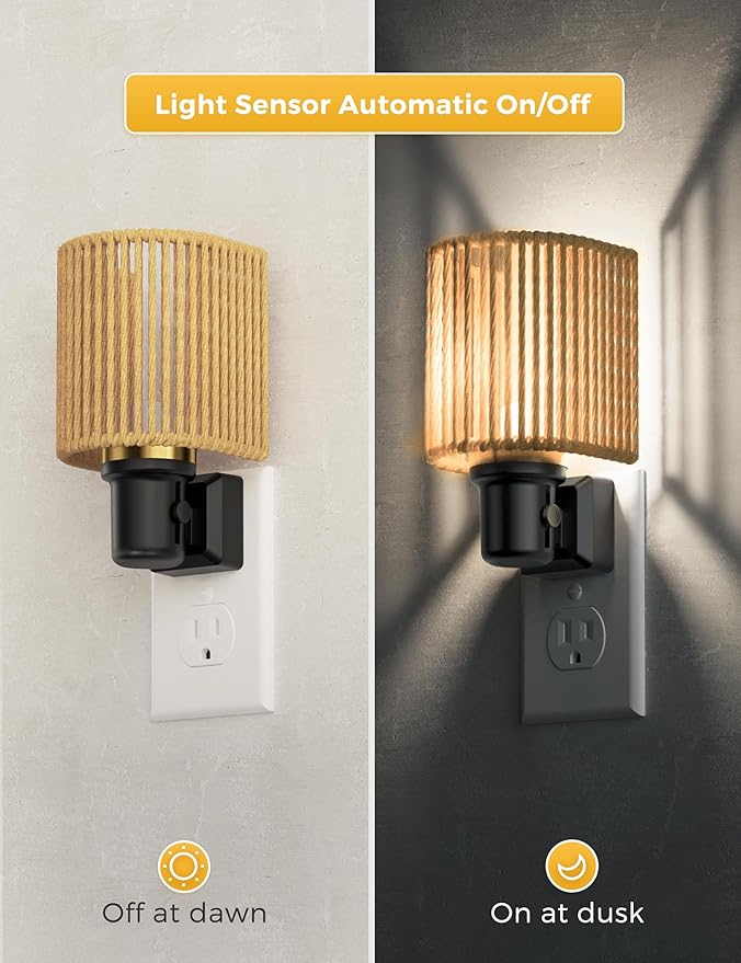 L LOHAS LED Night Lights Plug into Wall, Boho Night Light, 2 Pack, Decorative - Image 3