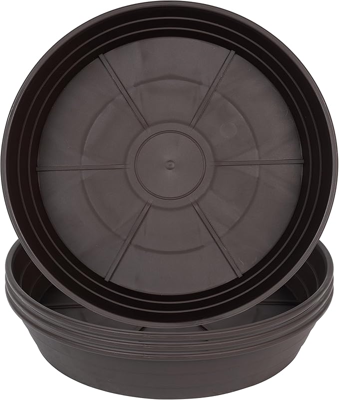 Plant Saucer 6 Inch 4 Pack 6 8 10 12 14 16 18 20 25, Plastic Plant Trays by LWALRS
