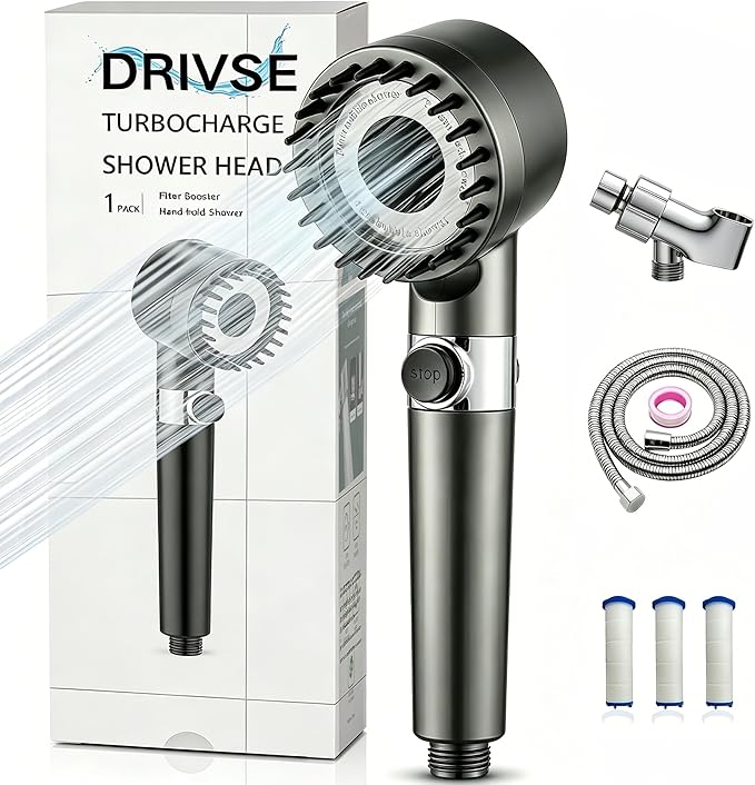 Drivse Showerhead, Drivse Filtered Shower Head by Unknown