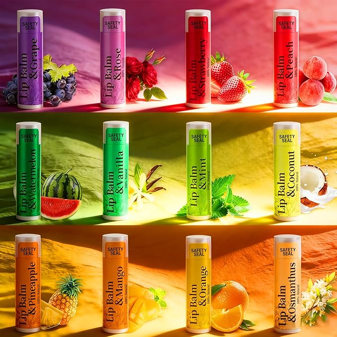 RBUGR 320 Pcs Lip Balm Bulk- Natural Moisturising Organic Set - Image 2