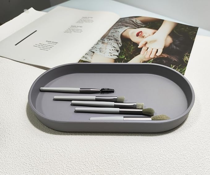 Gray Small Tray, 3 Pack Oval Tray - Image 8