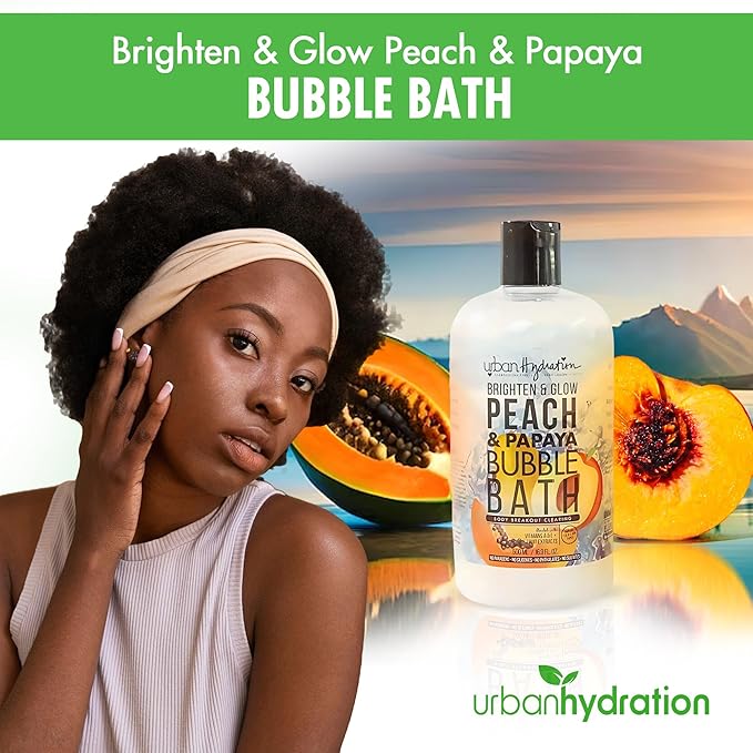 Urban Hydration Peach & Papaya Bubble Bath – Foaming Bubble Bath - Image 4