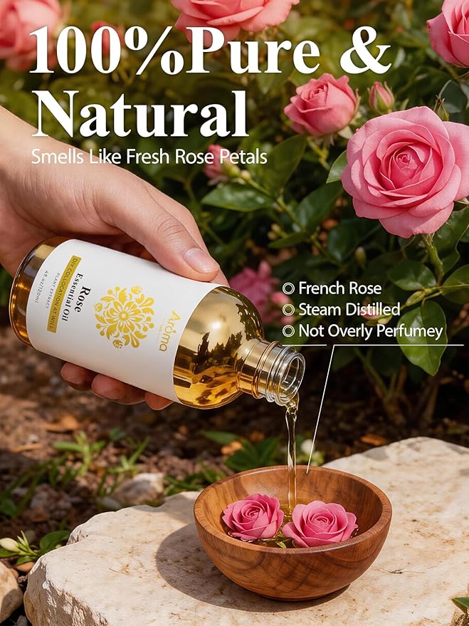 Rose Essential Oil 4 Fl Oz - Image 2