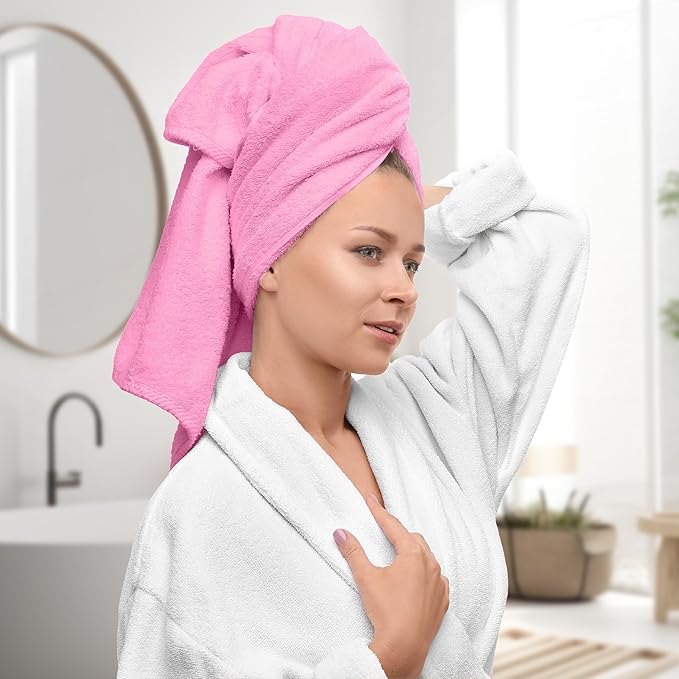 Avalon Towels Luxury 8 Piece Pink Towels Set, 2 Bath Towels, 2 Hand Towels and - Image 2