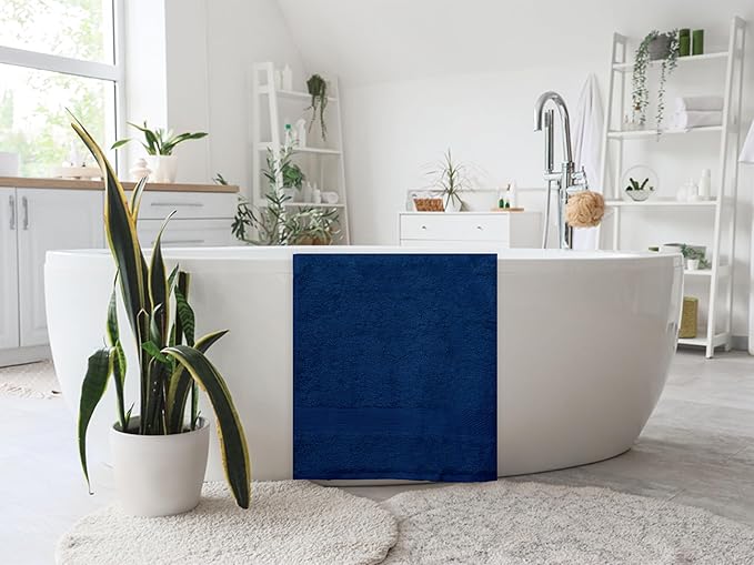 Large Bath Towels Pack of 6 – 24" x 50", 100% Cotton Terry – Soft, Quick-Dry & - Image 3