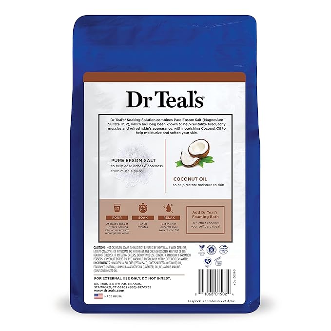 Dr Teal's Epsom Salt Magnesium Soak, Nourish & Protect - Image 10