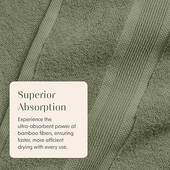 Springtree Home Luxury Viscose from Bamboo Bath Towel Set 6 Piece Set | 35% - Image 5