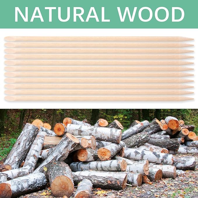 800 Pcs Orange Wood Sticks for Nails, Double Sided Multi-Use Wooden Cuticle - Image 7