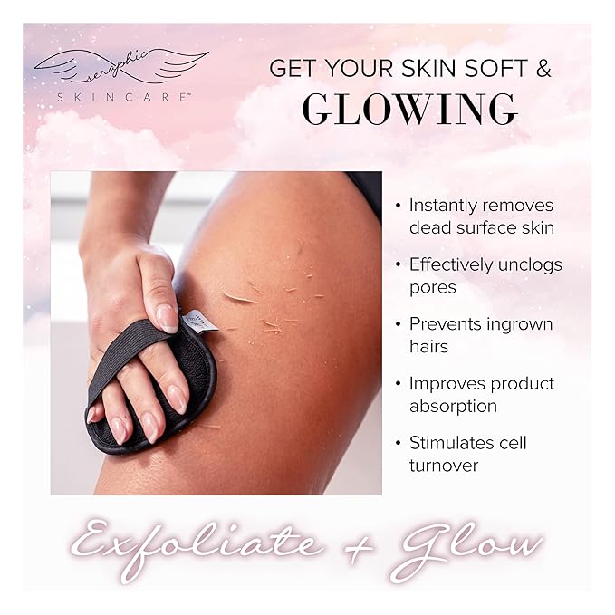 Seraphic Skincare Bikini Buffer – 100% Vegan Viscose Scrub Mitt - Image 5