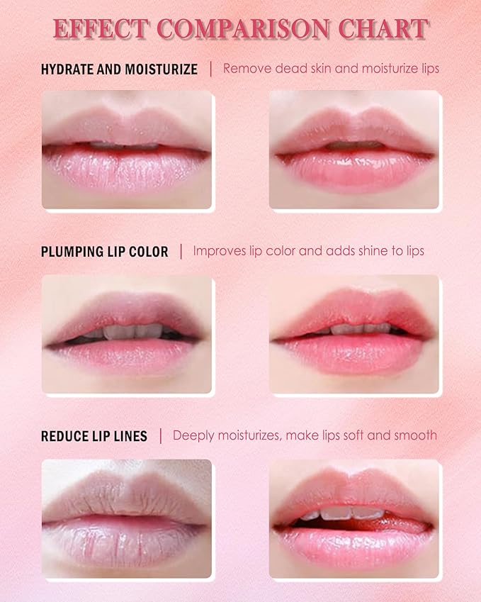 Lip Sleeping Mask Set-5 Pcs Moisturize & Nourish Lip Balm, Repair - Image 6