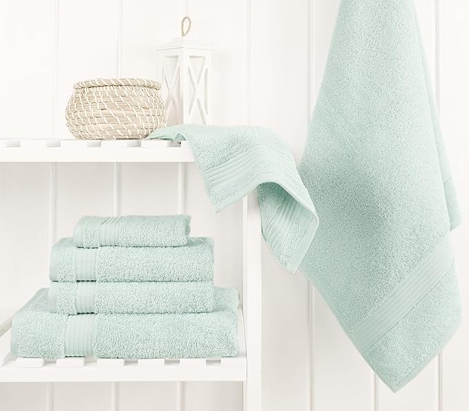Cotton Paradise 6 Piece Towel Set, 100% Cotton Soft Absorbent Turkish Towels - Image 2