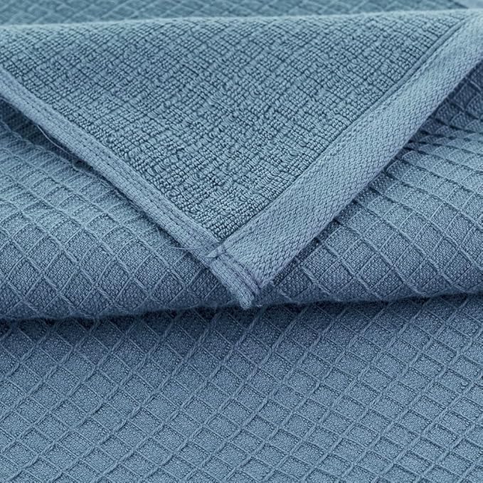 CASA COPENHAGEN Waffle 2Pcs 100% Egyptian Cotton Large Designer Bathsheet - Image 3