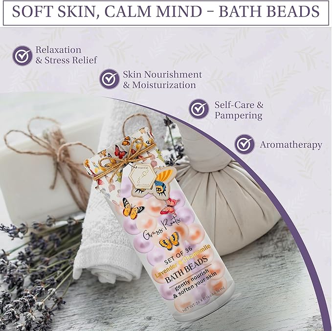 Grass Roots Bath Oil Beads Set of 36 - Image 3