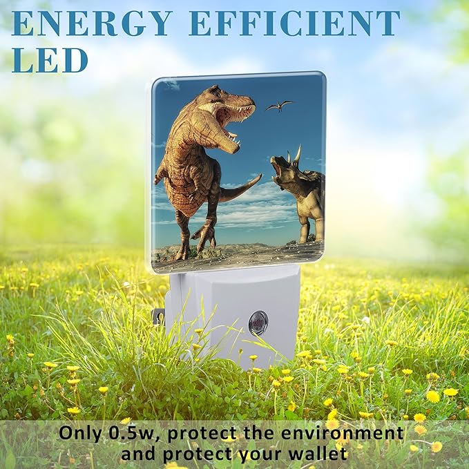3D Dinosaur World Night Light for Kids, LED Night Light Plug into Wall - Image 6