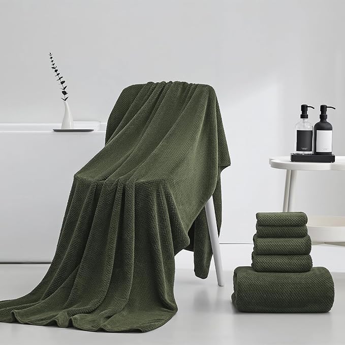 Extra Large Bath Towels Set for Bathroom 30x60 Inches Super Soft Light Weight - Image 4