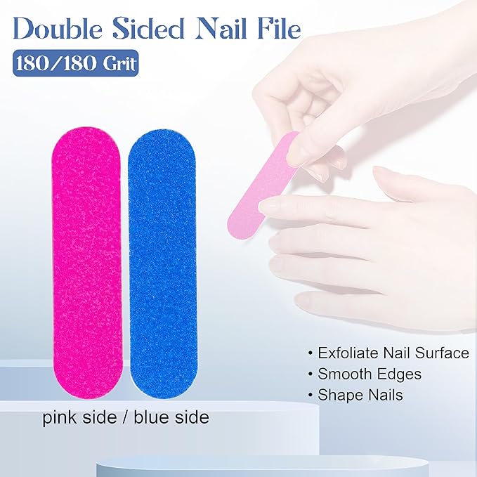 Qsnidy 30 Pack Disposable Manicure Kit Individually Packed 3-Piece Mini Press - Image 5