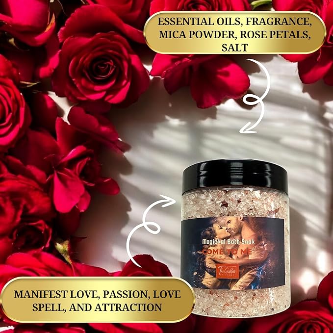 Come to Me Bath Salts 12oz – Spiritual Love Ritual Bath Soak – Manifestation & - Image 3