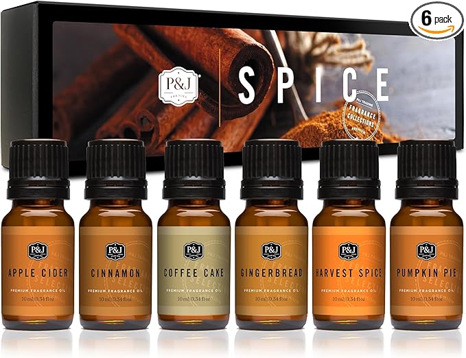 P&J Trading Fragrance Oils for Diffusers for Home Spice Set Fragrance Scents by PJTrading