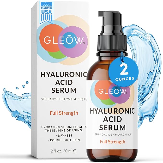 GLEOW New 2024 Pure Hyaluronic Acid Serum by Gleow