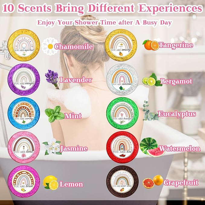 50 Pcs Valentine Spa Party Gifts Shower Aromatherapy Steamers Bulk - Image 2