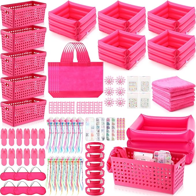 85 Pcs Spa Kit Nail Art Kit Sleepover Party Supplies by Rotatingpals