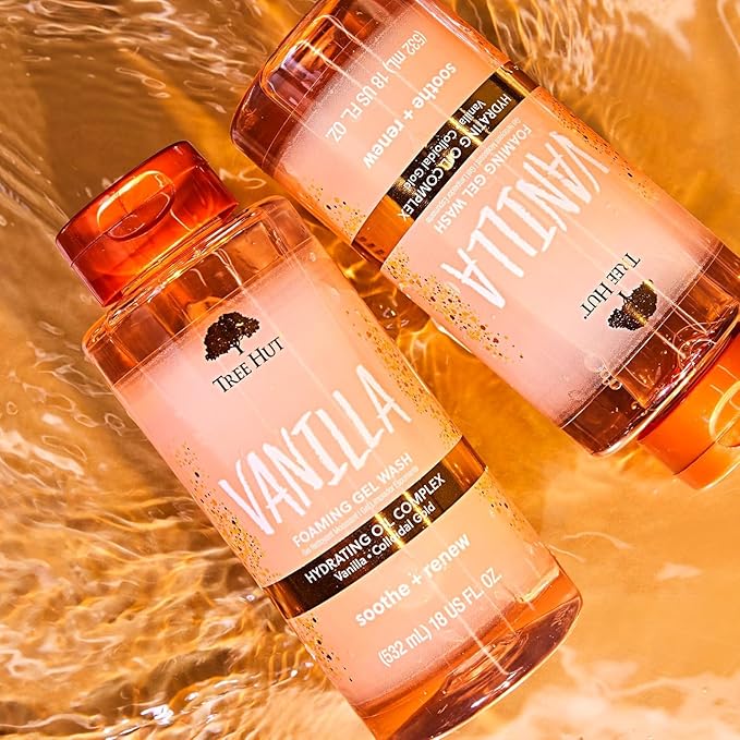 Tree Hut Vanilla Foaming Gel Wash, Mothers Day Gifts, Moisturizing & Hydrating - Image 4