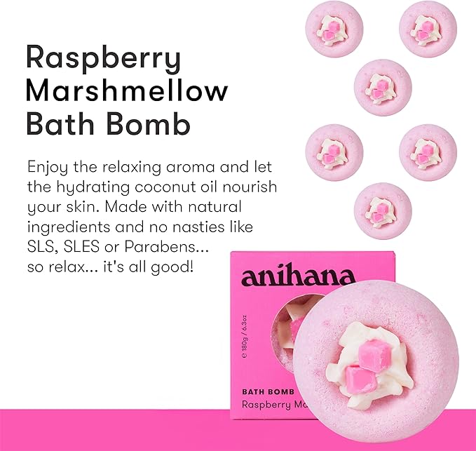 ANIHANA Bath Bomb with Coconut Oil, Paraben Free, Hand-Crafted Luxury Fizzers - Image 2