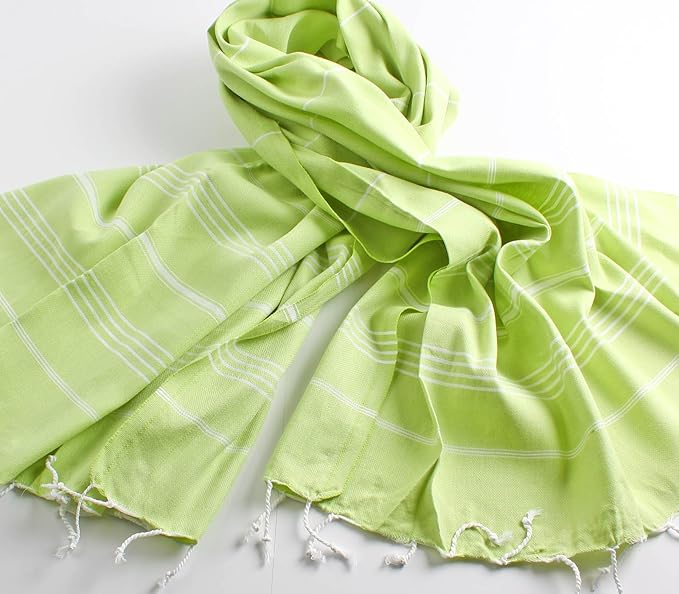 Cacala Lightweight and Thin Turkish Beach Towel 100% Cotton Sand-Free and - Image 2